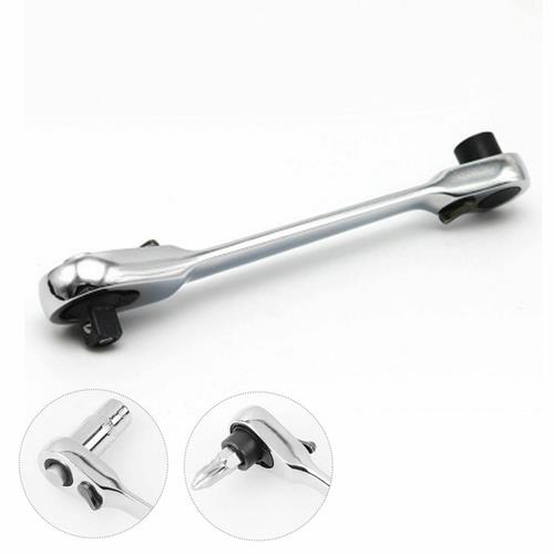 DURAFORCE 1PCS Mini 1/4inch Double Ended Quick Socket Ratchet Wrench Rod Screwdriver Bit*