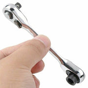 DURAFORCE 1PCS Mini 1/4inch Double Ended Quick Socket Ratchet Wrench Rod Screwdriver Bit*