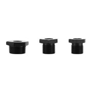 DURAFORCE 3PCS 1/2-28 to 3/4-16, 13/16-16, 3/4 NPT Thread Oil Filter Adapters Black NEW