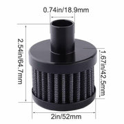 DURAFORCE Oil Filter For CCV Crank Case Vent Set For 07.5-17 Dodge 6.7 Cummins Diesel 2500