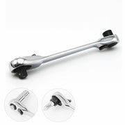 DURAFORCE Portable Mini Double-Ended Quick Socket Ratchet Wrench Rod Screwdriver Tool 1/4"