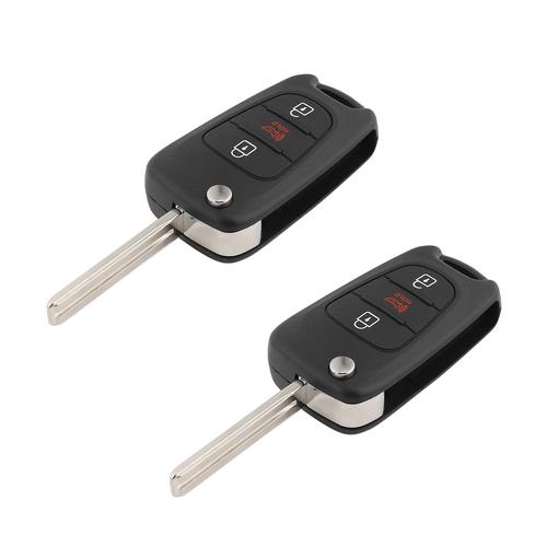 DURAFORCE 2 For 2012-2013 Kia Sportage Soul Keyless Flip Remote Car Key Fob Shell Case Pad