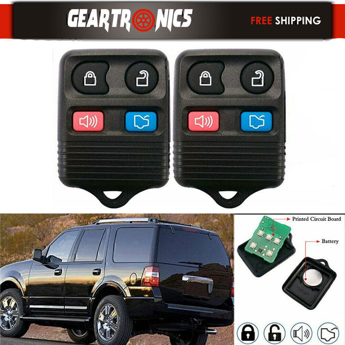 DURAFORCE 2 Keyless Entry Remote Control Car Key Fob Clicker Transmitter For Ford Explore!