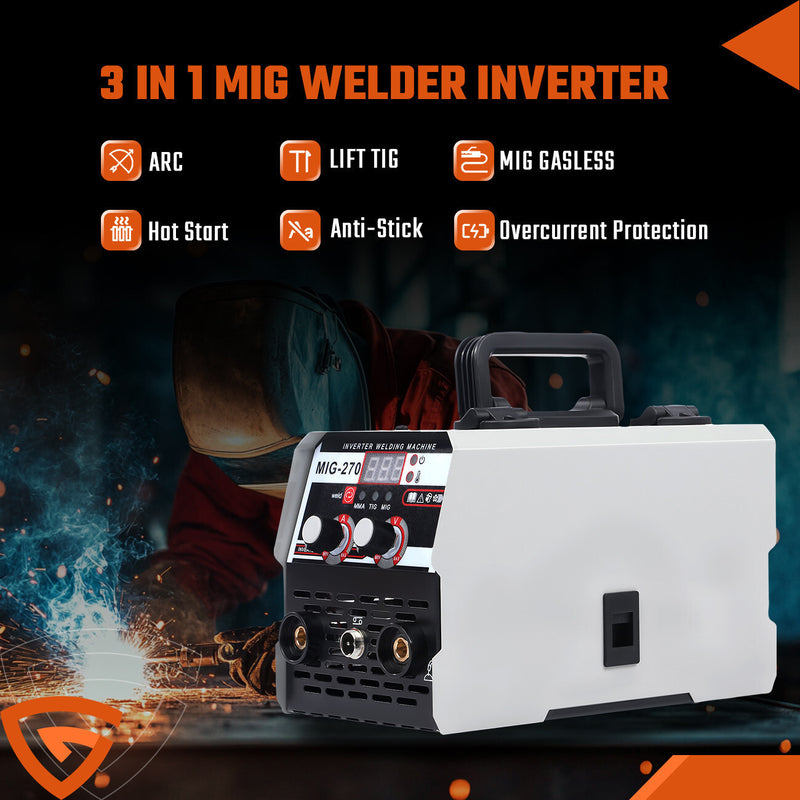 DURAFORCE for Welder 140Amp Mig Welding Machine 3-in-1 Flux Core MIG/Stick/Lift TIG Welder