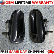 DURAFORCE Exterior Door Handle Set For 96-00 Honda Civic Primed Plastic Front Left & Right