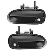 DURAFORCE Exterior Door Handle Set For 96-00 Honda Civic Primed Plastic Front Left & Right