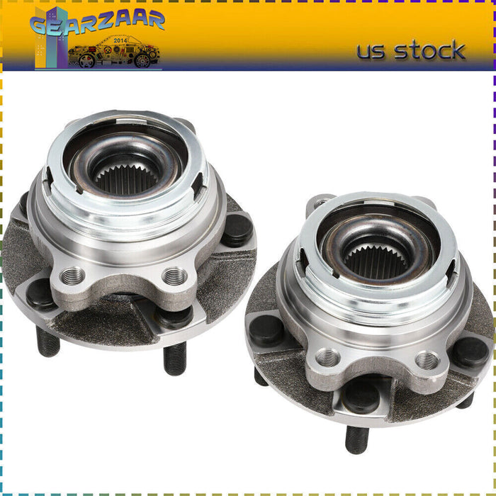 DURAFORCE 2* Front Wheel Hub Bearings Set for Nissan Altima Pathfinder Maxima Murano 3.5L