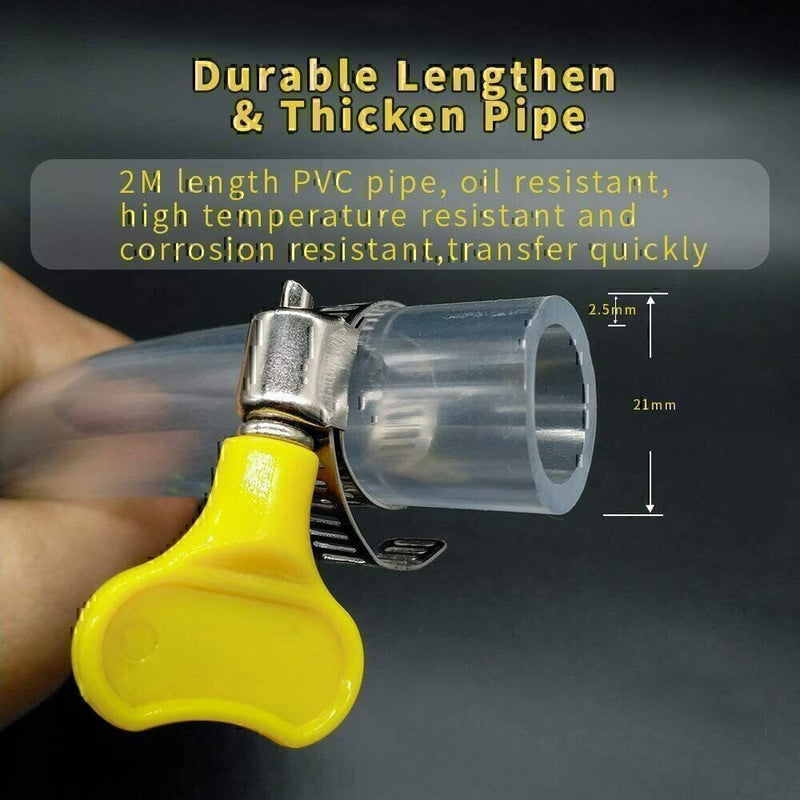 DURAFORCE For Gasoline Petrol Siphon Hand Pump Portable Manual Car Fuel Transfer Pump NEW