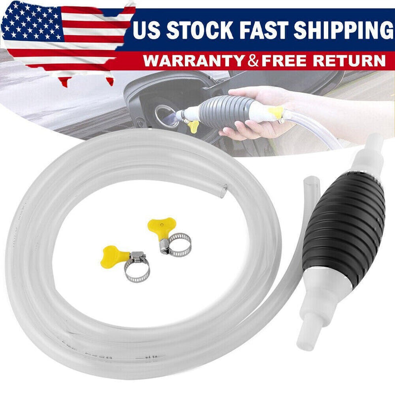 DURAFORCE For Gasoline Petrol Siphon Hand Pump Portable Manual Car Fuel Transfer Pump NEW
