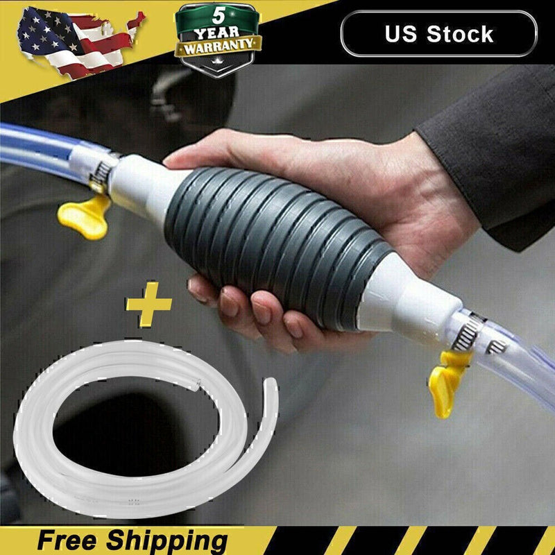 DURAFORCE For Gasoline Petrol Siphon Hand Pump Portable Manual Car Fuel Transfer Pump NEW