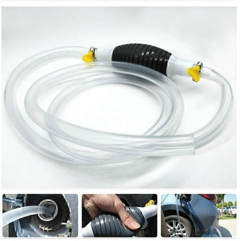 DURAFORCE For Gasoline Petrol Siphon Hand Pump Portable Manual Car Fuel Transfer Pump NEW