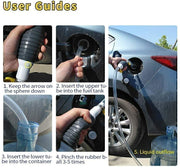 DURAFORCE For Gasoline Petrol Siphon Hand Pump Portable Manual Car Fuel Transfer Pump NEW