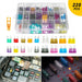 DURAFORCE 220pcs Car Blade Fuse Assortment Assorted Blade Auto Truck Automotive Parts
