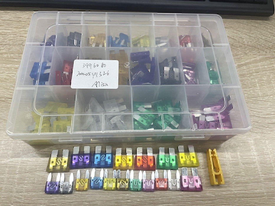 DURAFORCE 220pcs Car Blade Fuse Assortment Assorted Blade Auto Truck Automotive Parts