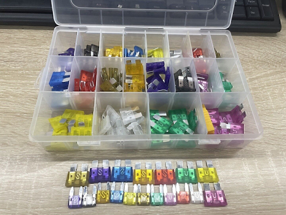 DURAFORCE 220pcs Car Blade Fuse Assortment Assorted Blade Auto Truck Automotive Parts