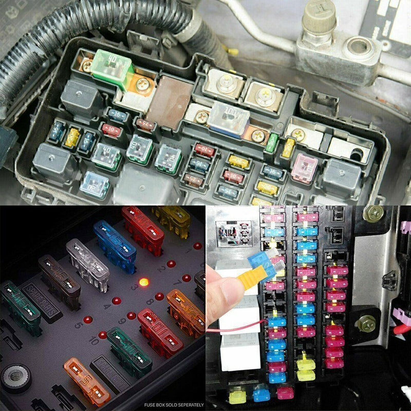 DURAFORCE 220pcs Car Blade Fuse Assortment Assorted Blade Auto Truck Automotive Parts
