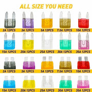 DURAFORCE 220pcs Car Blade Fuse Assortment Assorted Blade Auto Truck Automotive Parts