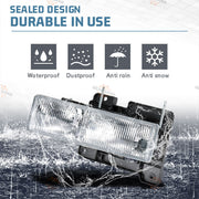 DURAFORCE For 1994-1998 Chevy Silverado C10 C/K 1500 2500 3500 Headlights w/Bumper Lamp