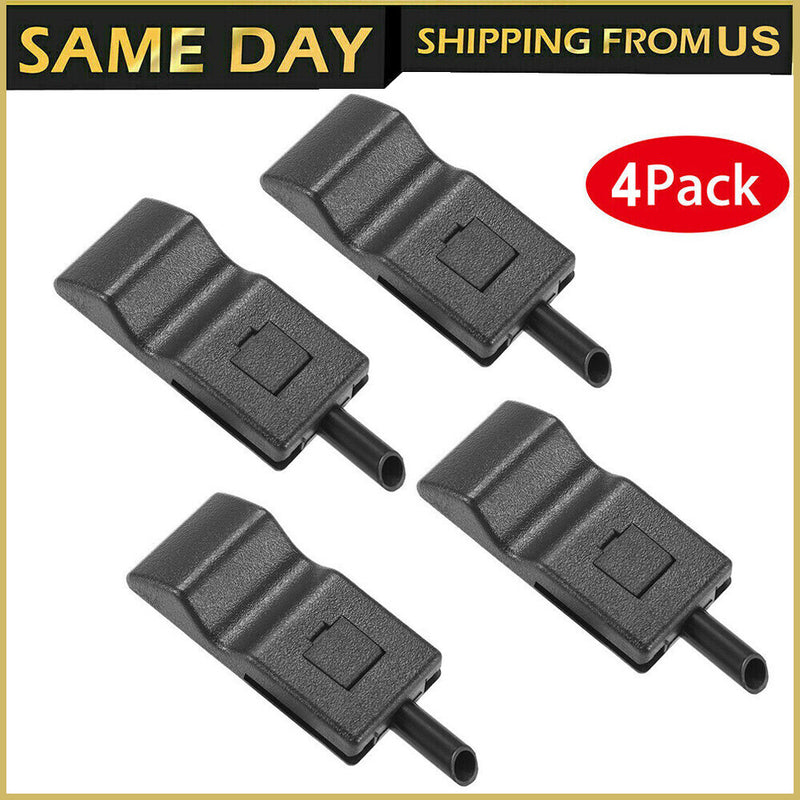 DURAFORCE 4 Fits Chevy/GMC Silverado/Sierra 07-13 Door Lock Knobs Front/Rear Ebony Black