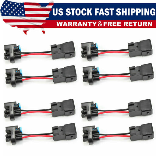 DURAFORCE 8PCS LQ4 LQ9 4.8 5.3 6.0 Delphi wire Harness to LS1 LS6 EV1 Injector Adapters
