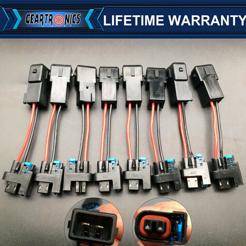 DURAFORCE 8PCS LQ4 LQ9 4.8 5.3 6.0 Delphi wire Harness to LS1 LS6 EV1 Injector Adapters