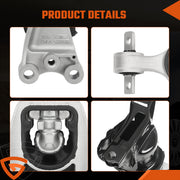 DURAFORCE 4Pcs Transmission Engine Motor Mount Fit 2006-2011 Honda Civic 1.8L For Manual