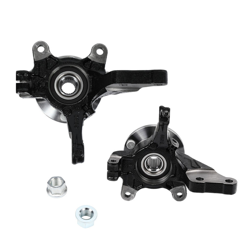 DURAFORCE Pair Front L +R Wheel Bearing Hub Knuckle Assembly for 2013-19 Nissan Versa 1.6L