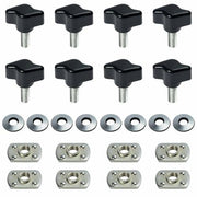 DURAFORCE For Jeep Wrangler Easy On Off Hard Top Fasteners Nuts Bolts for YJ TJ Universal!