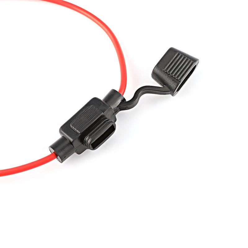 DURAFORCE Inline Fuse Holder to Accept 12V 30A Small Blade Fuses Splash Proof Car 18AWG*