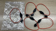 DURAFORCE Inline Fuse Holder to Accept 12V 30A Small Blade Fuses Splash Proof Car 18AWG*