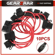 DURAFORCE Inline Fuse Holder to Accept 12V 30A Small Blade Fuses Splash Proof Car 18AWG*