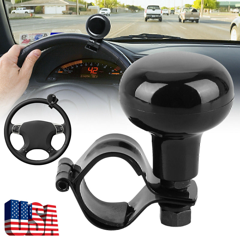 DURAFORCE Car Steering Wheel Aid Knob Spinner Handle Suicide Power Ball Turning Universal