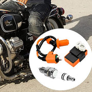 DURAFORCE For GY6 50cc -150cc ATV SCOOTER MOPED RACING AC CDI BOX IGNITION COIL SPARK PLU!