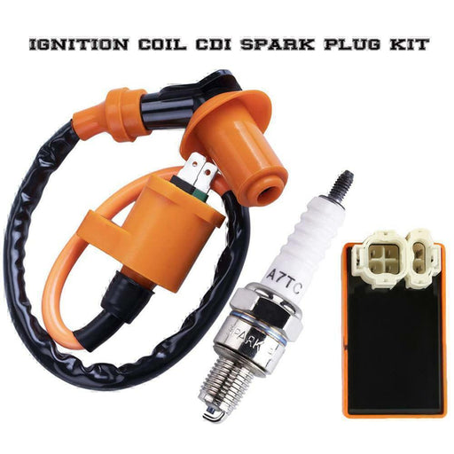 DURAFORCE For GY6 50cc -150cc ATV SCOOTER MOPED RACING AC CDI BOX IGNITION COIL SPARK PLU!