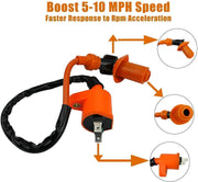 DURAFORCE For GY6 50cc -150cc ATV SCOOTER MOPED RACING AC CDI BOX IGNITION COIL SPARK PLU!