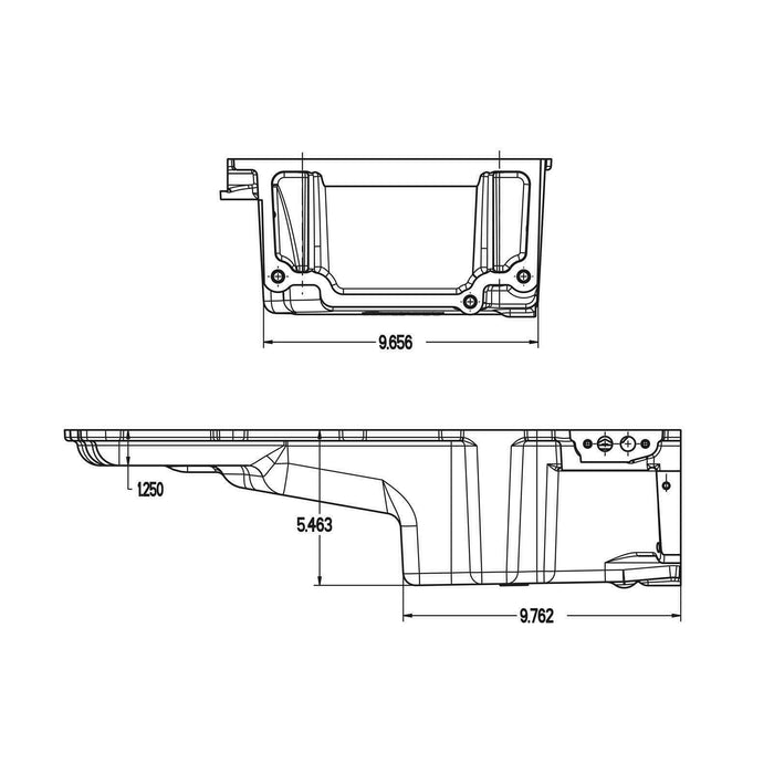 DURAFORCE LS Engine LOW PROFILE Oil Pan Retro For LS1 LS2 LS3 6.2 6.0 5.3,4.8 F-Body 82-92