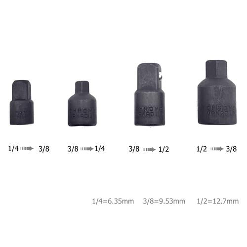 DURAFORCE 3/8" to 1/4" 1/2 inch Drive Ratchet SOCKET ADAPTER REDUCER Air Impact 4PCS!