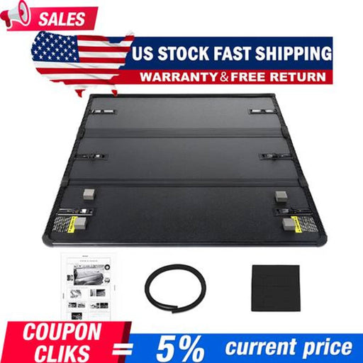 DURAFORCE 4.5FT Hard Tri-Fold for 2022-2023 2024 Ford Maverick Tonneau Cover Truck Bed US/