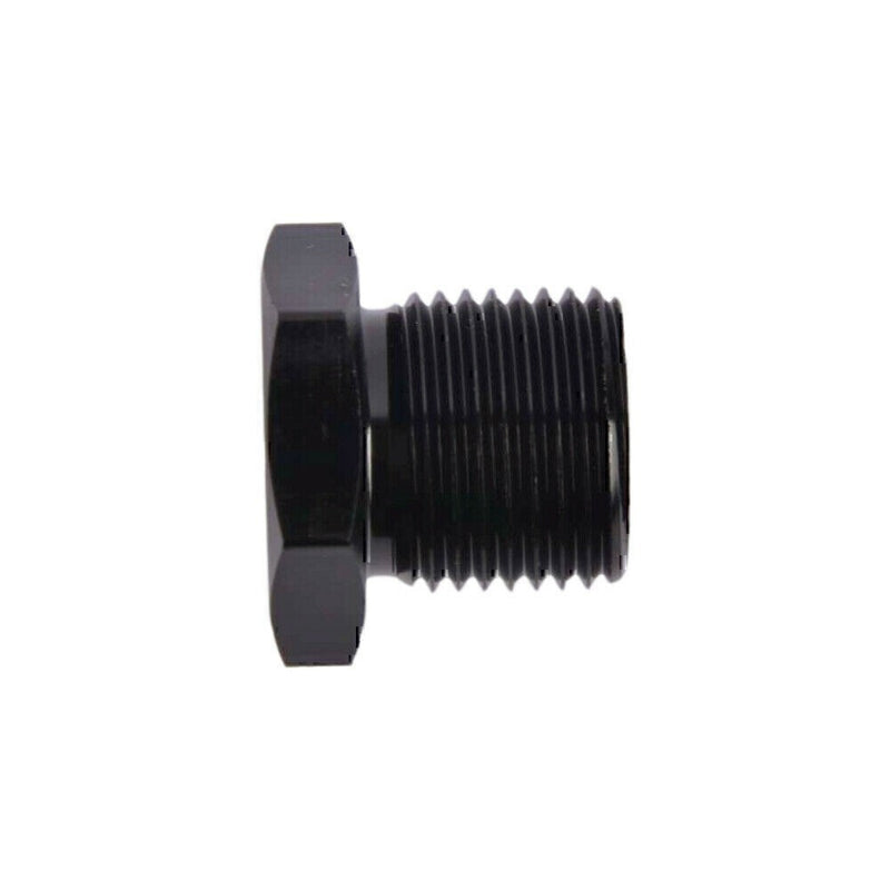 DURAFORCE 3x Black 1/2-28 to 3/4-16, 13/16-16, 3/4 NPT Thread Oil Filter Adapters Set