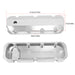 DURAFORCE Aluminum Fabricated Valve Cover for Big Block Chevy BBC 396 454 w/ Breather Hole