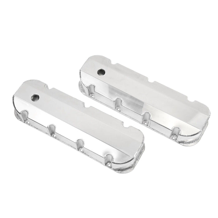 DURAFORCE Aluminum Fabricated Valve Cover for Big Block Chevy BBC 396 454 w/ Breather Hole