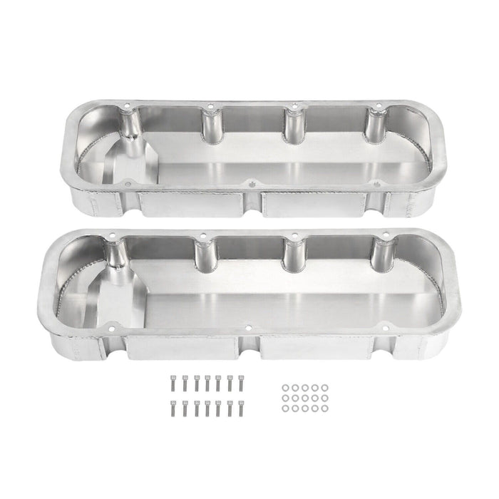 DURAFORCE Aluminum Fabricated Valve Cover for Big Block Chevy BBC 396 454 w/ Breather Hole
