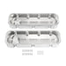 DURAFORCE Aluminum Fabricated Valve Cover for Big Block Chevy BBC 396 454 w/ Breather Hole