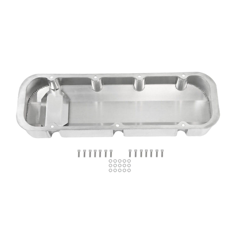 DURAFORCE Aluminum Fabricated Valve Cover for Big Block Chevy BBC 396 454 w/ Breather Hole