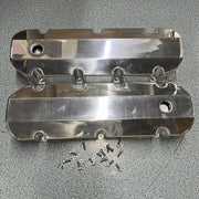 DURAFORCE Aluminum Fabricated Valve Cover for Big Block Chevy BBC 396 454 w/ Breather Hole