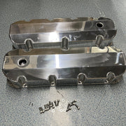 DURAFORCE Aluminum Fabricated Valve Cover for Big Block Chevy BBC 396 454 w/ Breather Hole