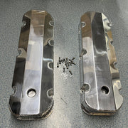 DURAFORCE Aluminum Fabricated Valve Cover for Big Block Chevy BBC 396 454 w/ Breather Hole