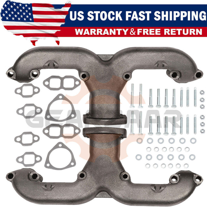 DURAFORCE Smoothie Rams Horn Exhaust Manifolds Small Block For Chevy SBC 283 305 327 /350