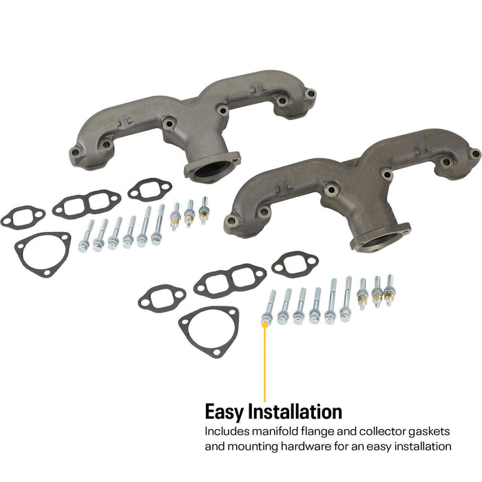 DURAFORCE Smoothie Rams Horn Exhaust Manifolds Small Block For Chevy SBC 283 305 327 /350