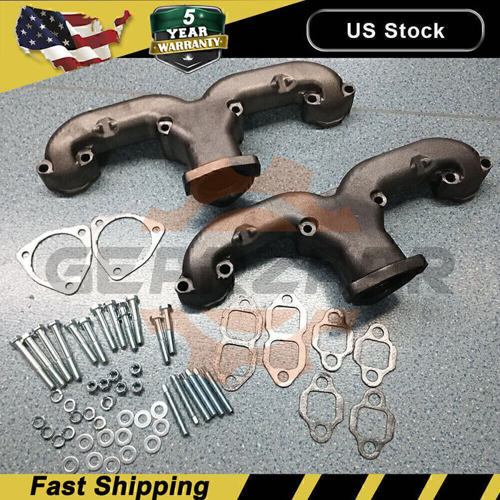 DURAFORCE Smoothie Rams Horn Exhaust Manifolds Small Block For Chevy SBC 283 305 327 /350